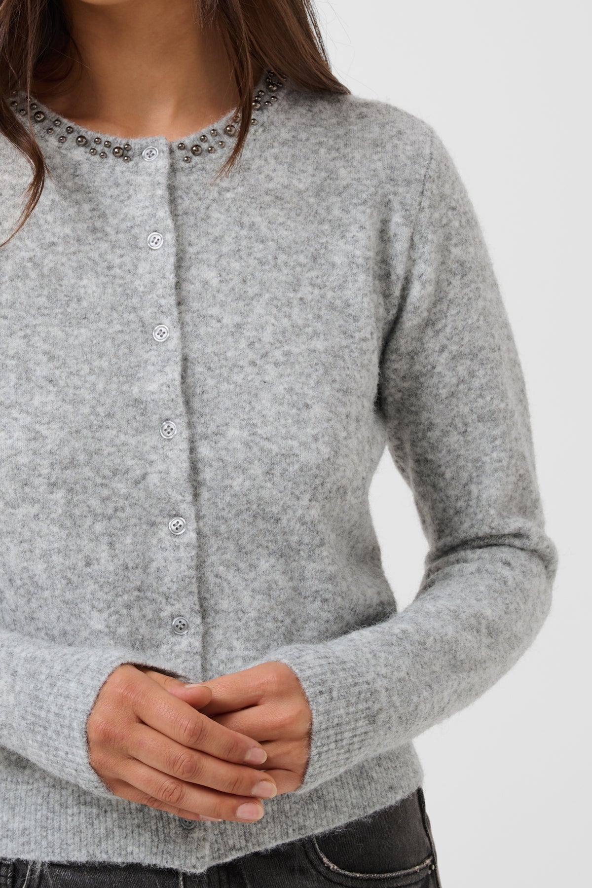 Kaffe Clothing KAselly Cardigan Grey Melange