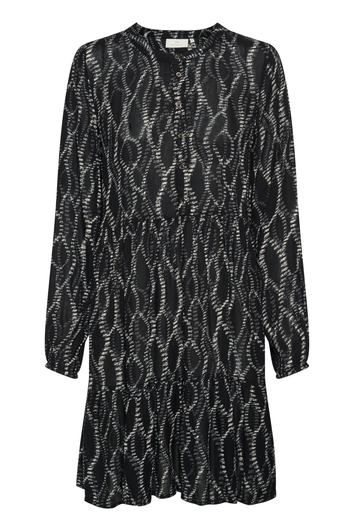 Kaffe Clothing KAevity Amber Dress Black/Grey Graphic