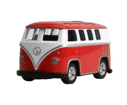 VW Klassisk buss California M/Pull-back, 4 Assorterte Modeller