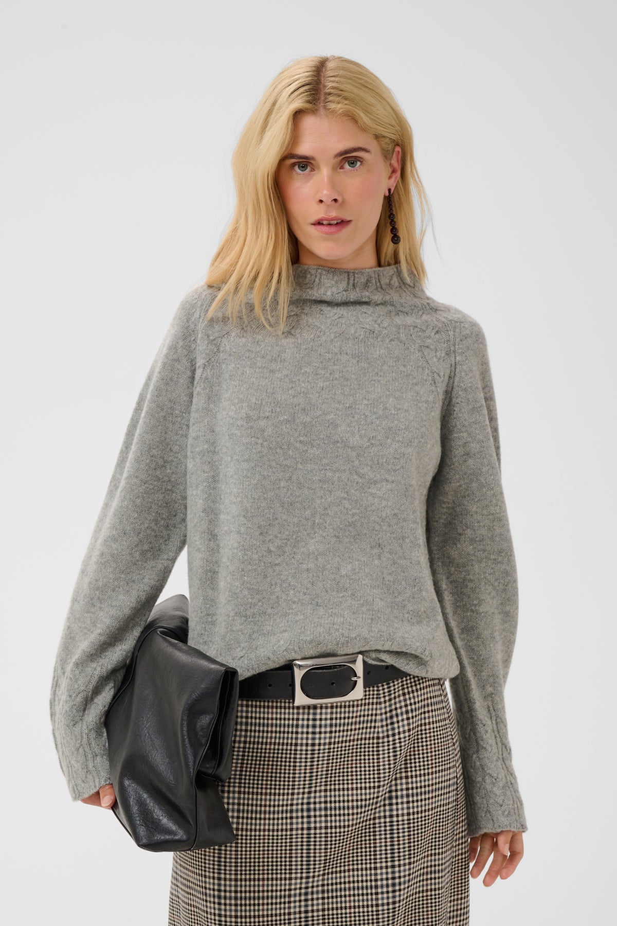 Culture CUmonia Pullover Mid Grey Melange