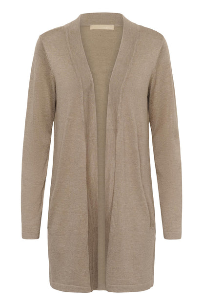 Culture CUannemarie Long Cardigan Dune Melange