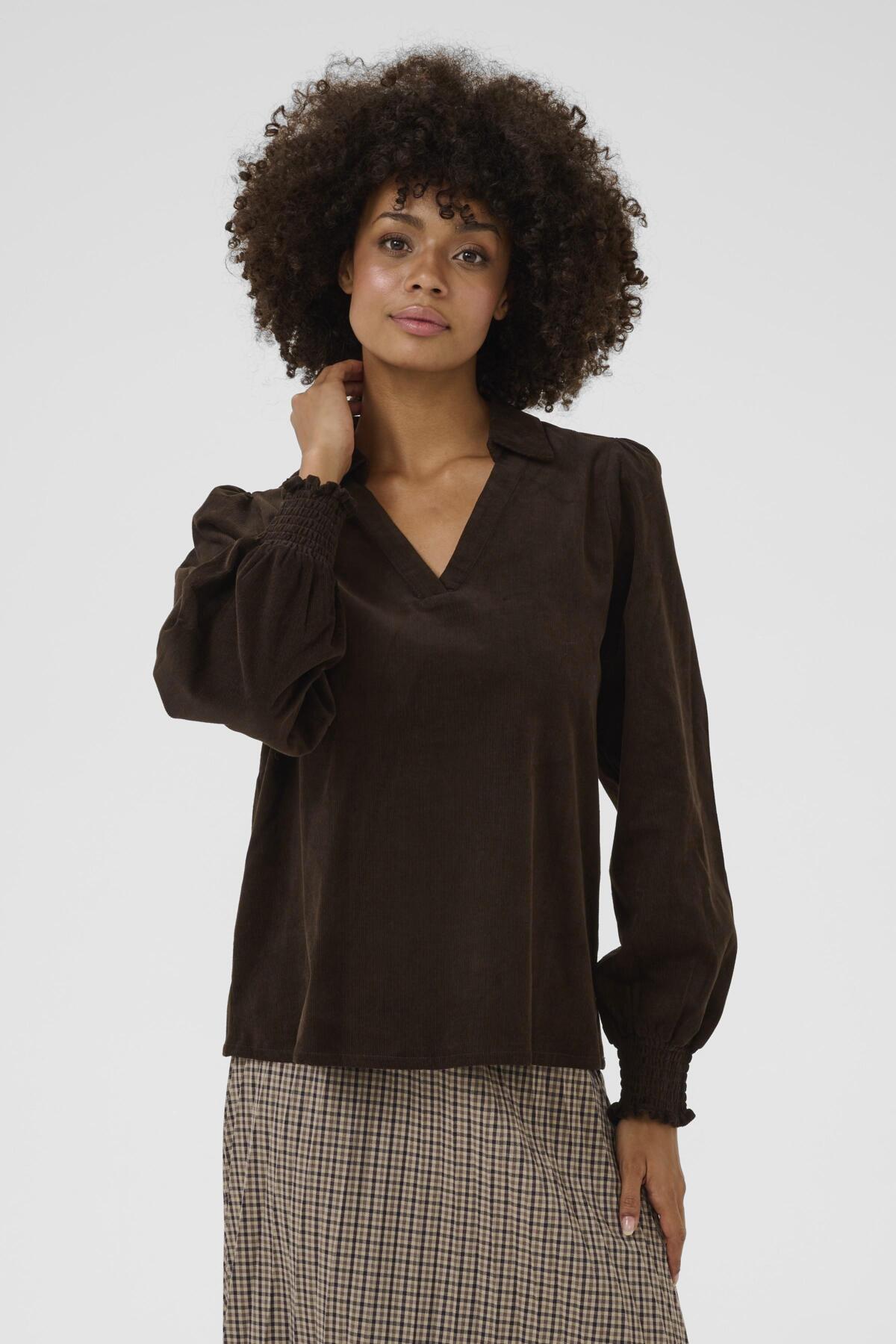 Culture CUrhaena Blouse Coffee Bean