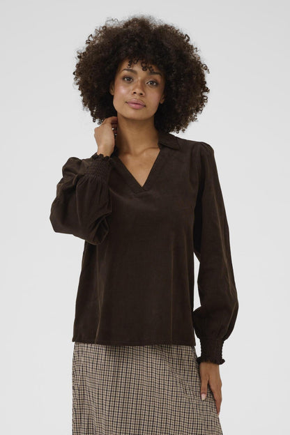 Culture CUrhaena Blouse Coffee Bean