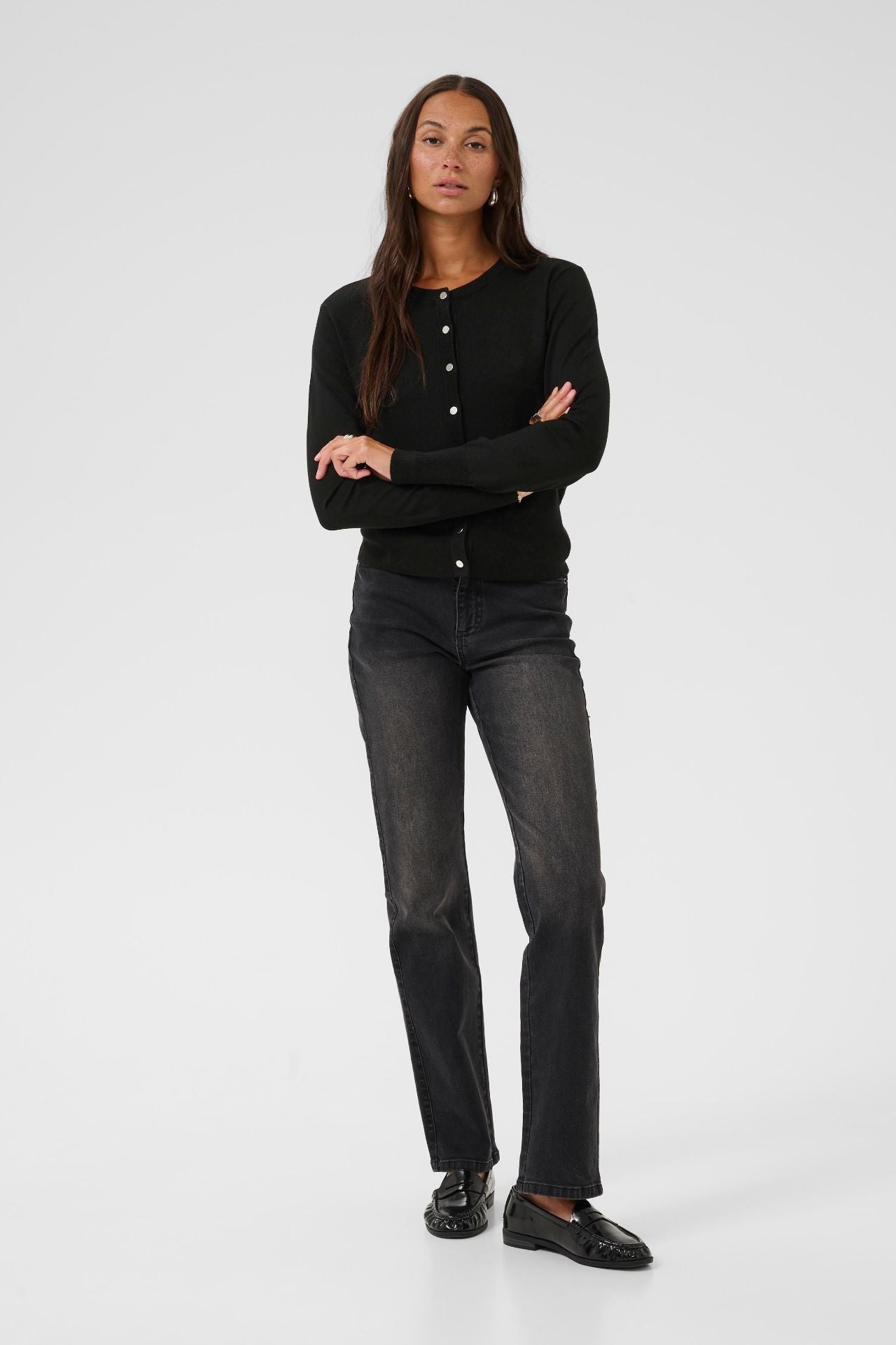 KAlizza Solid Cardiogan Sort