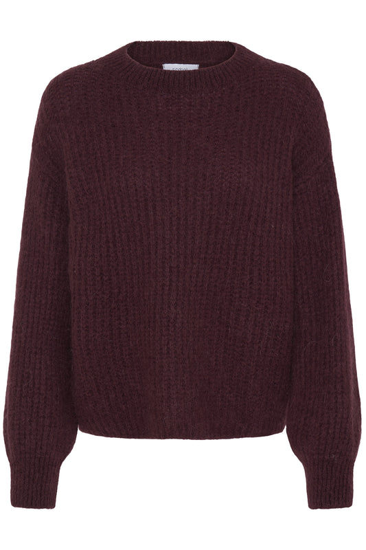 Sorbet SBgulvig Bellis Knit Blouse Cabernet