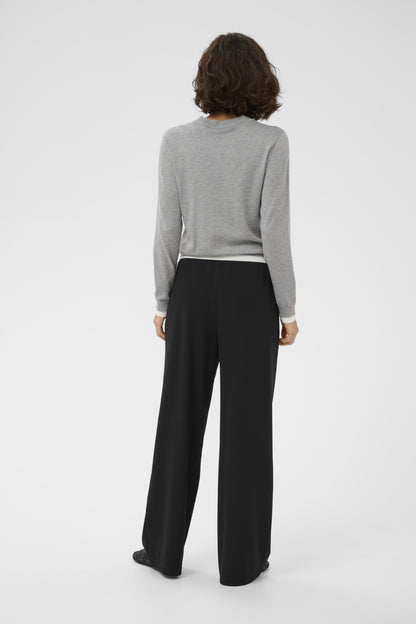 Kaffe KAphoebe Pants – Sort bukse med knappedetaljer