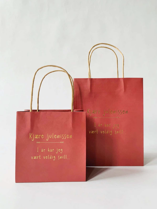 Gavepose M 20X25 Cm "Kjære julenissen"