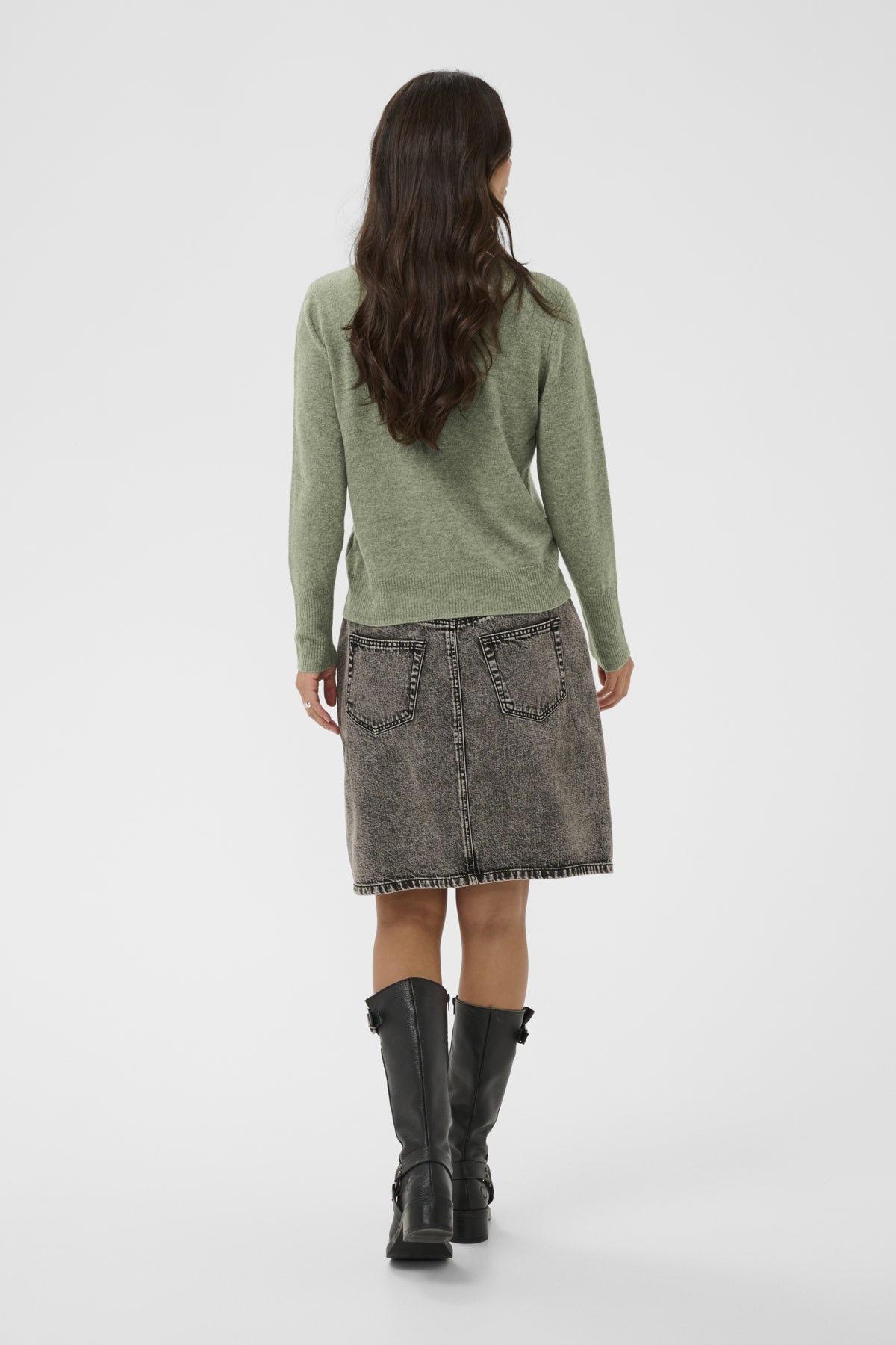 Kaffe Clothing KAcashie Ullgenser Sea Spray Melange