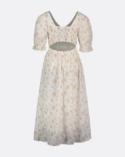 Helen Flower Dress - Pink