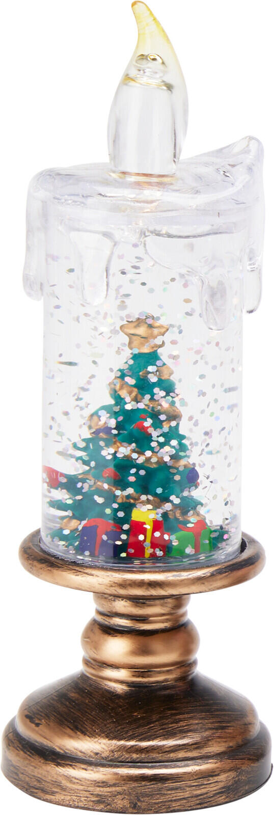 Lys Figurer Vann/Glitter/LED 15,5cm 4ass Batteri inkl:3xLR44