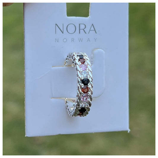 Nora Norway Kelly Chain Ring Silver Mix