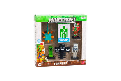 MINECRAFT 3D Figure 6 pack Deluxe box
