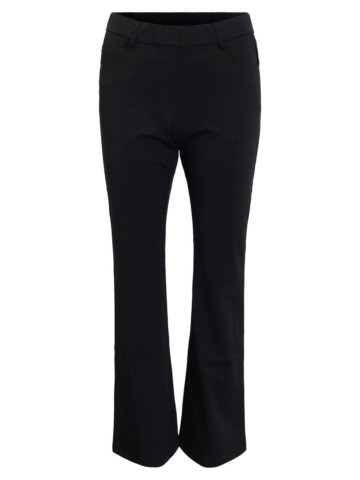 Brandtex Bukse M/Stretch og Strikk I Livet Sort