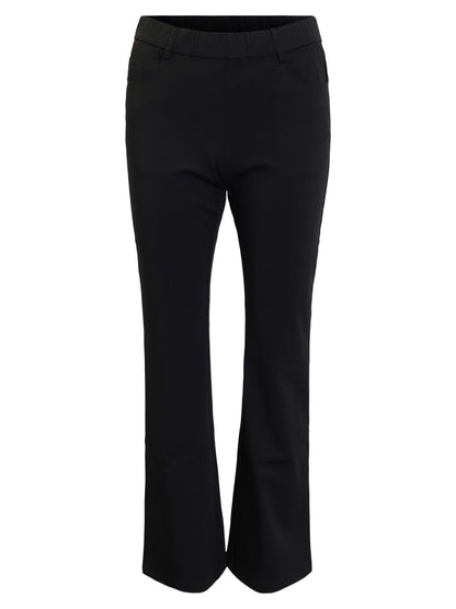 Brandtex Bukse M/Stretch og Strikk I Livet Sort