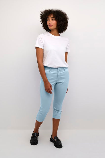 Kaffe Clothing KAlea Capri Pant Faded Denim