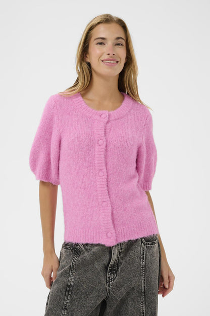 Kaffe Clothing KAemelie Cardigan Pink Power Melange
