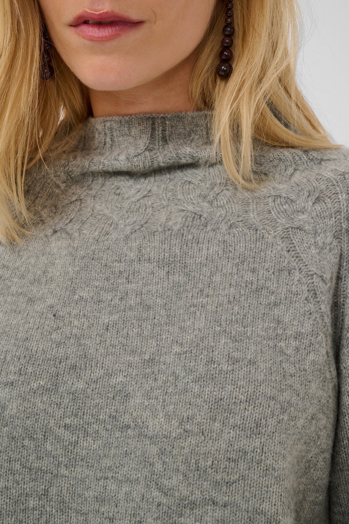 Culture CUmonia Pullover Mid Grey Melange