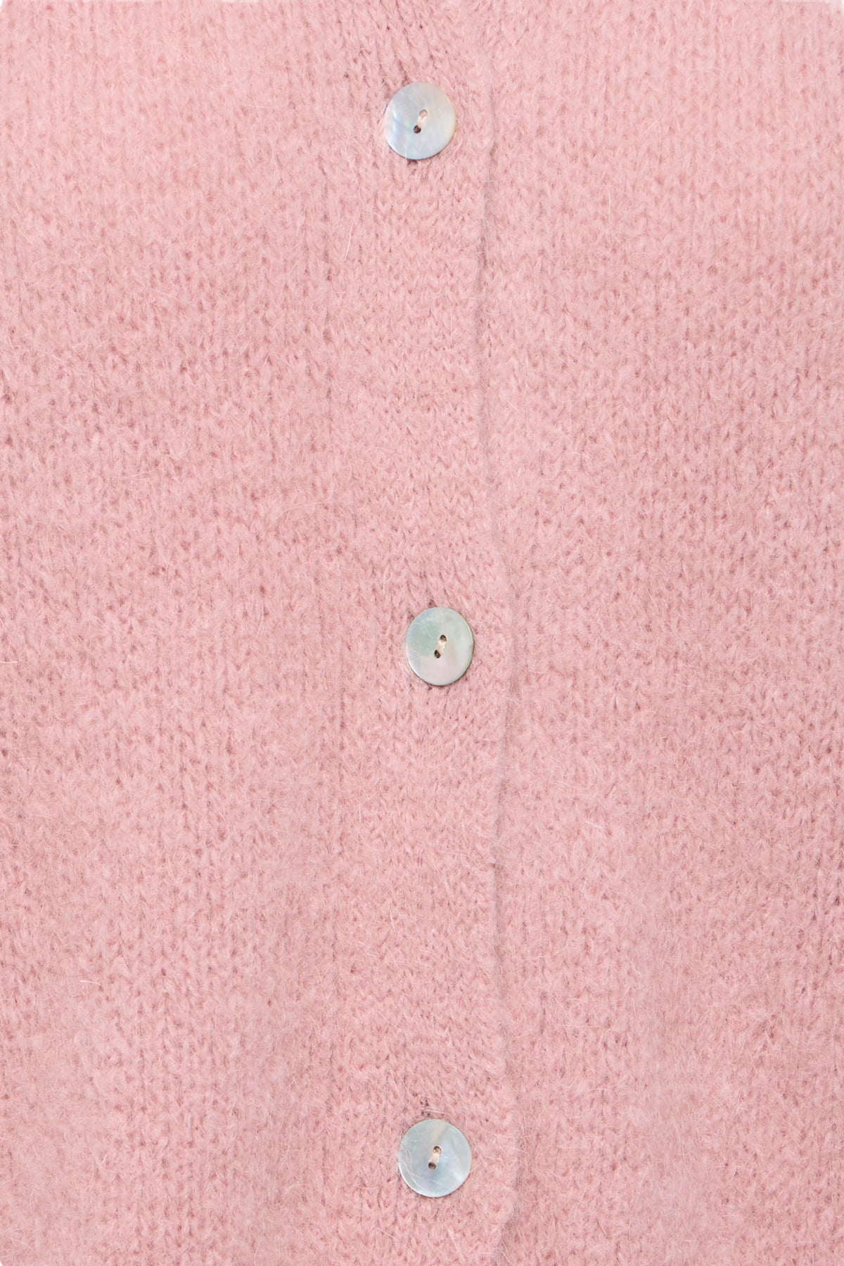 Sorbet SBgulvig Knit Cardigan – Støvrosa cardigan med knapper i front