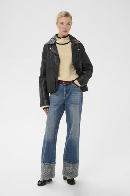 Culture CUjia Katrina Turtleneck Whitecap Melange