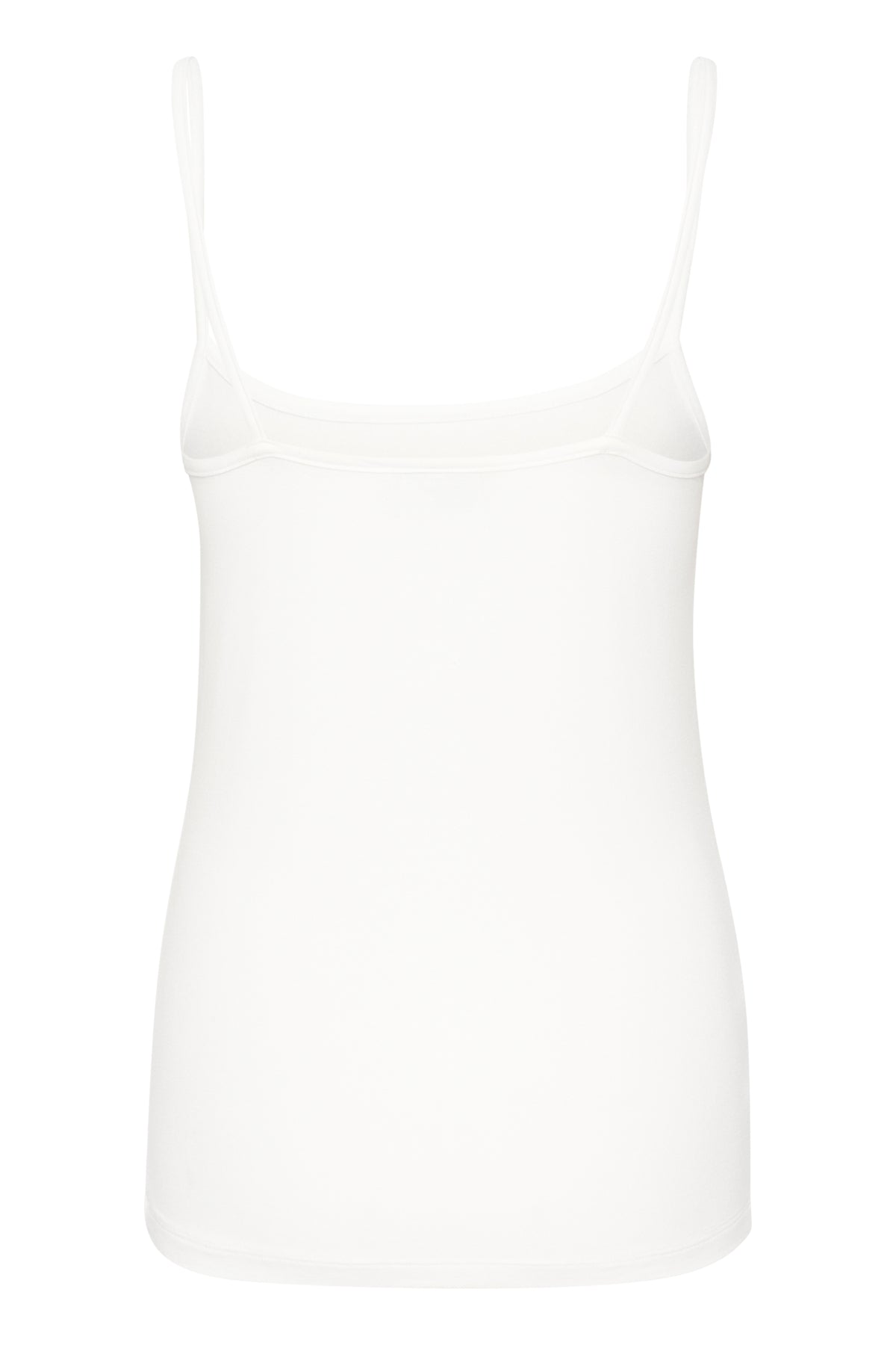 Kaffe KAfrida – Hvit tettsittende singlet med smale stropper