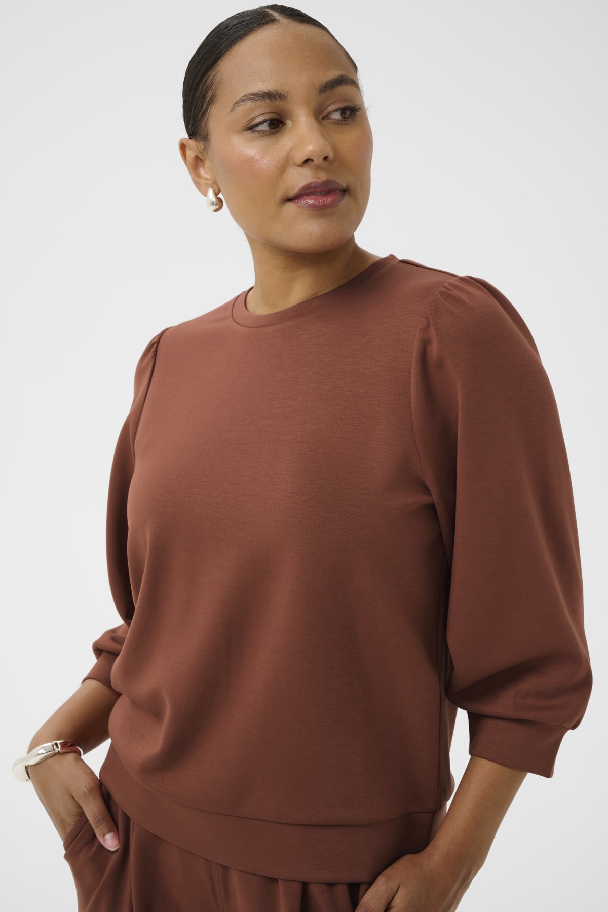 Kaffe KAannie Sweatshirt Henna