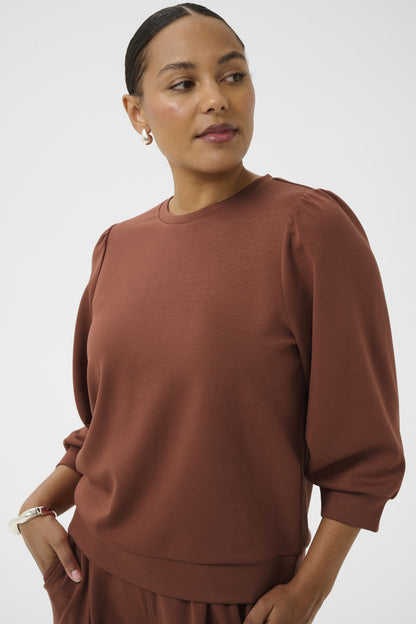 Kaffe KAannie Sweatshirt Henna