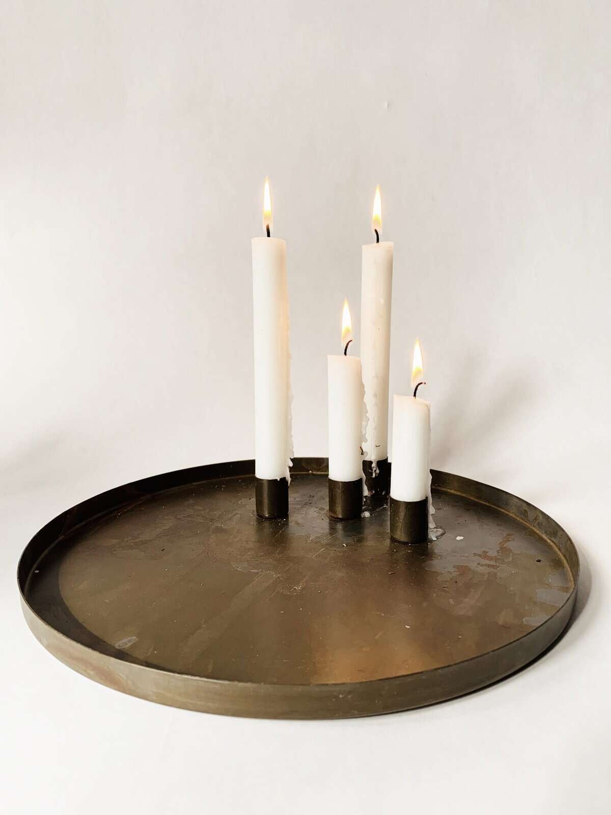 Trend Design Rundt Fat M/Lysholdere D:30 cm Antikk