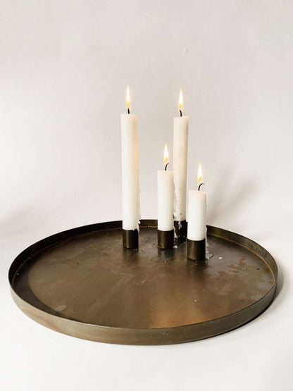 Trend Design Rundt Fat M/Lysholdere D:30 cm Antikk
