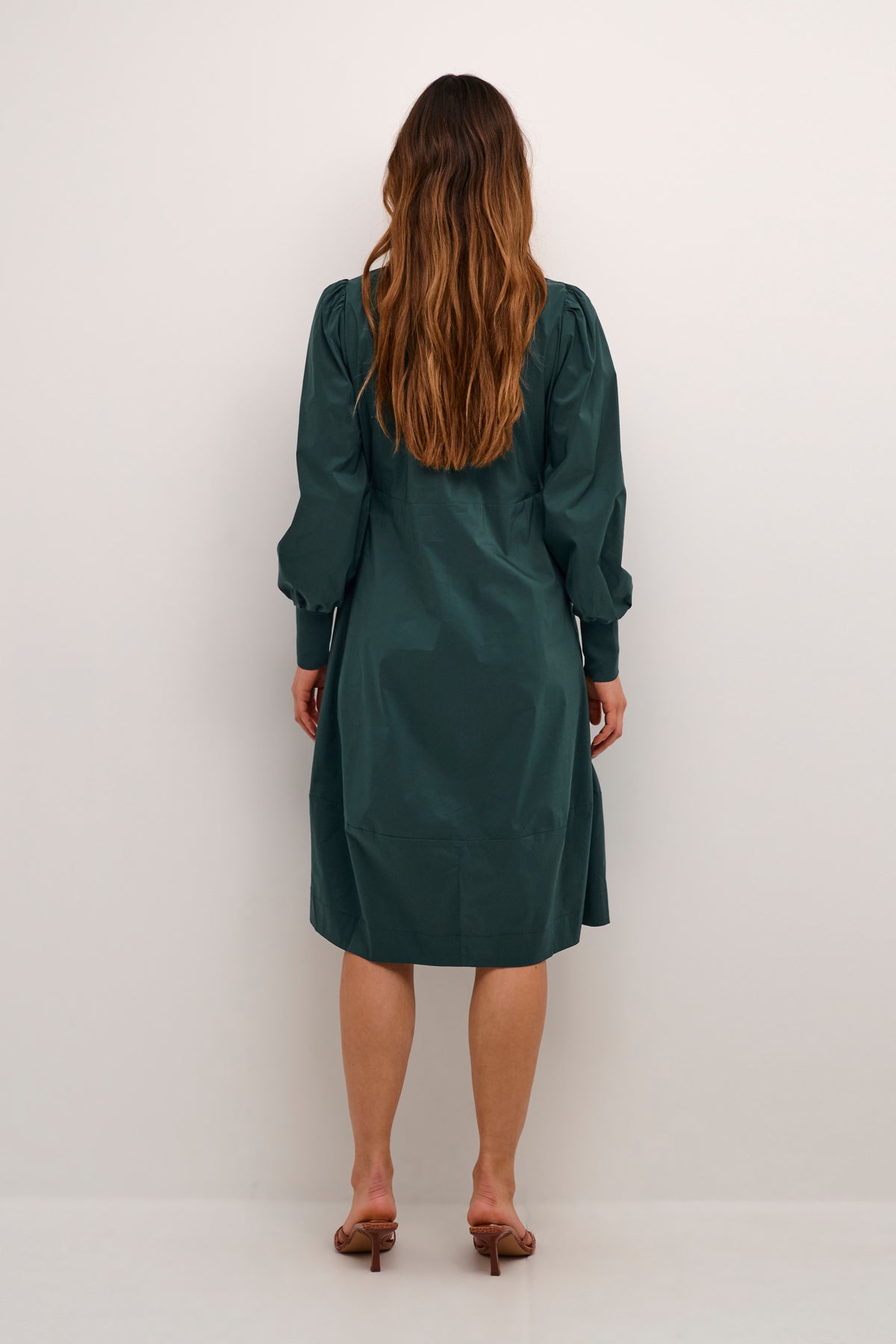 Culture CUantoinett Rib Dress Botanical Garden - Green