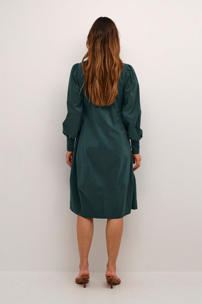 Culture CUantoinett Rib Dress Botanical Garden - Green
