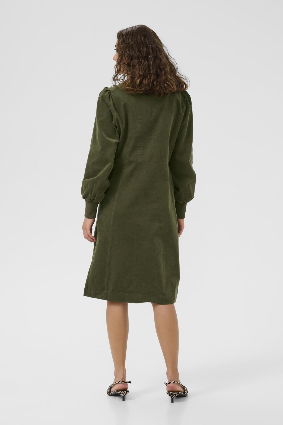 Culture CUula Rhaena LS Dress Burnt Olive