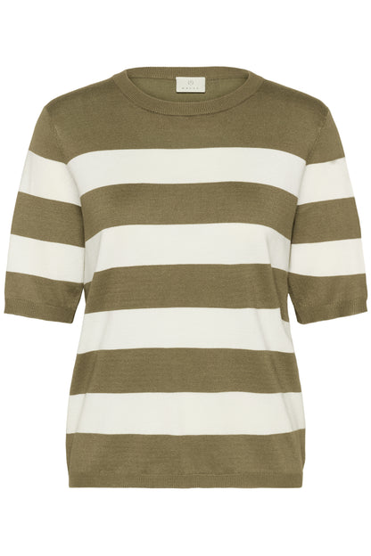 Kaffe Clothing KAlizza Striped Knit Dusky G. W. Chalk Wide Stripe