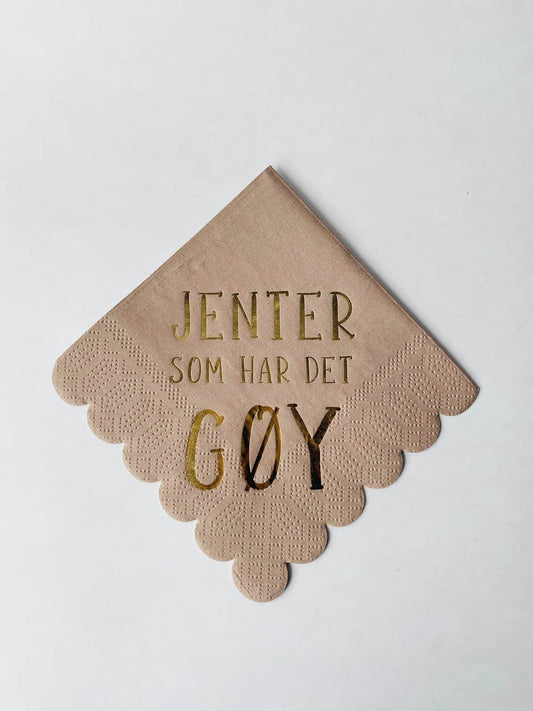 Trend Design Servietter "Jenter som har det gøy" 25x25 cm
