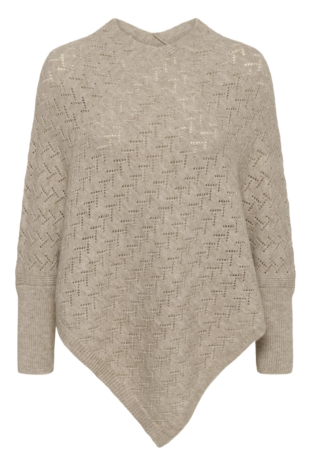 Kaffe Clothing KAoline Poncho Gray Melange