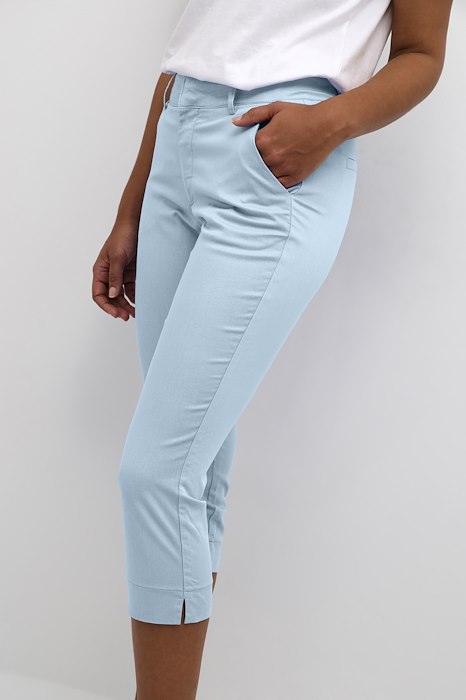 Kaffe Clothing KAlea Capri Pant Faded Denim