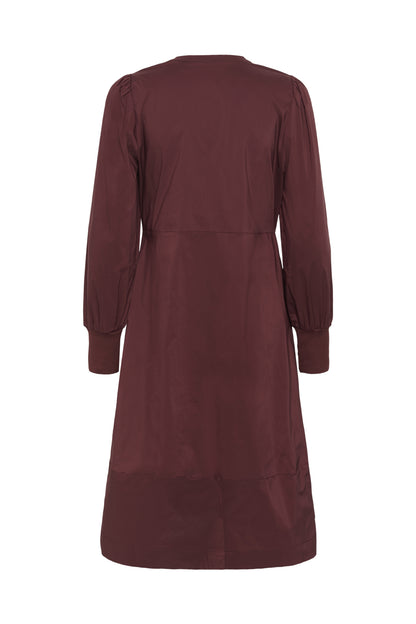 Culture CUantoinett Rib Dress Chocolate Truffle