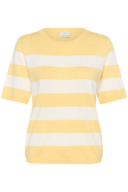 Kaffe Clothing KAlizza Straw/Chalk Wide Striped