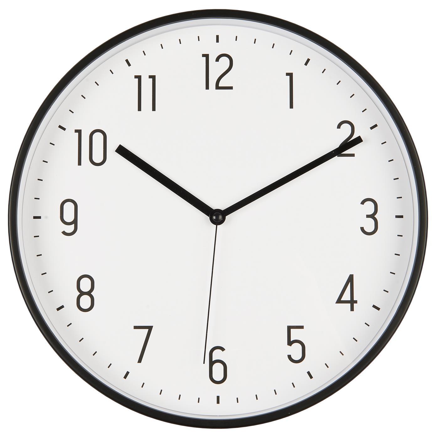 Ib Laursen Veggklokke Sort 30 Cm