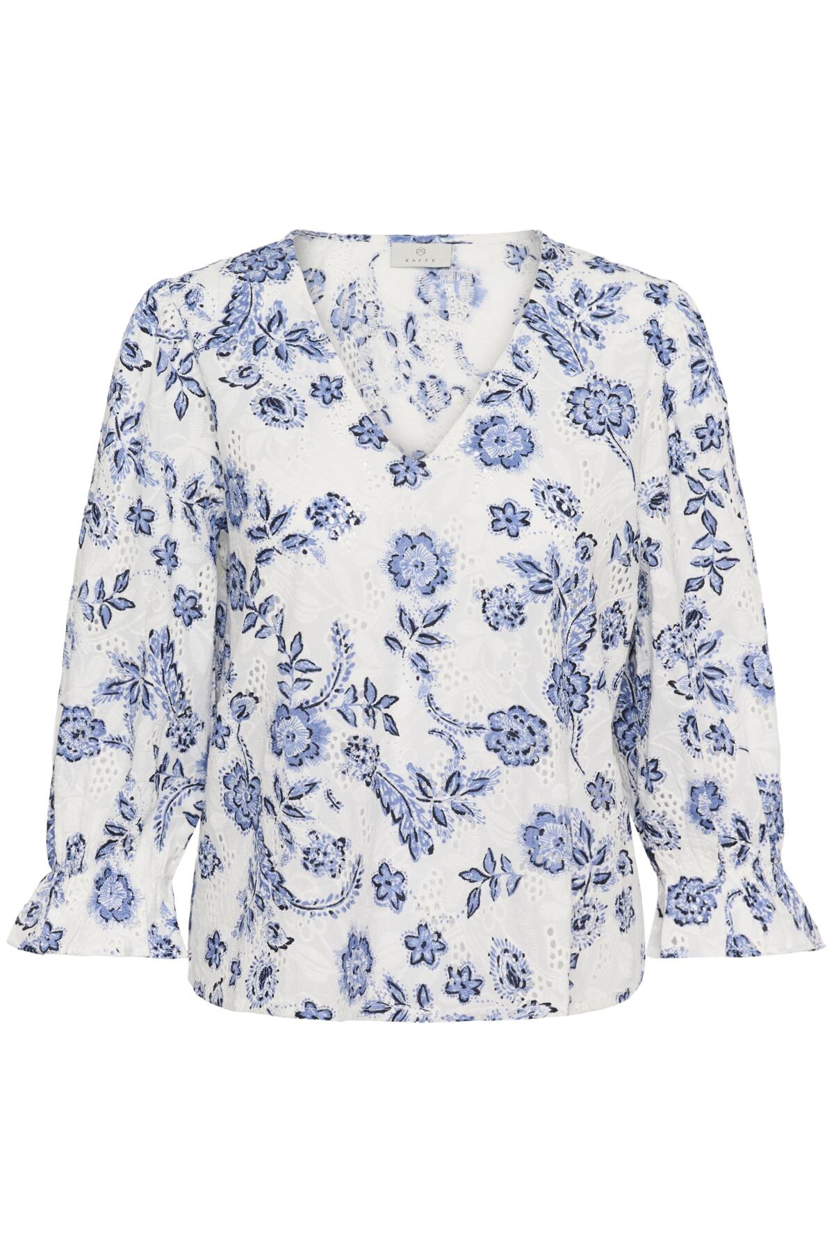 Kaffe Clothing KAluisa Blouse - Chalk Midnight Flower