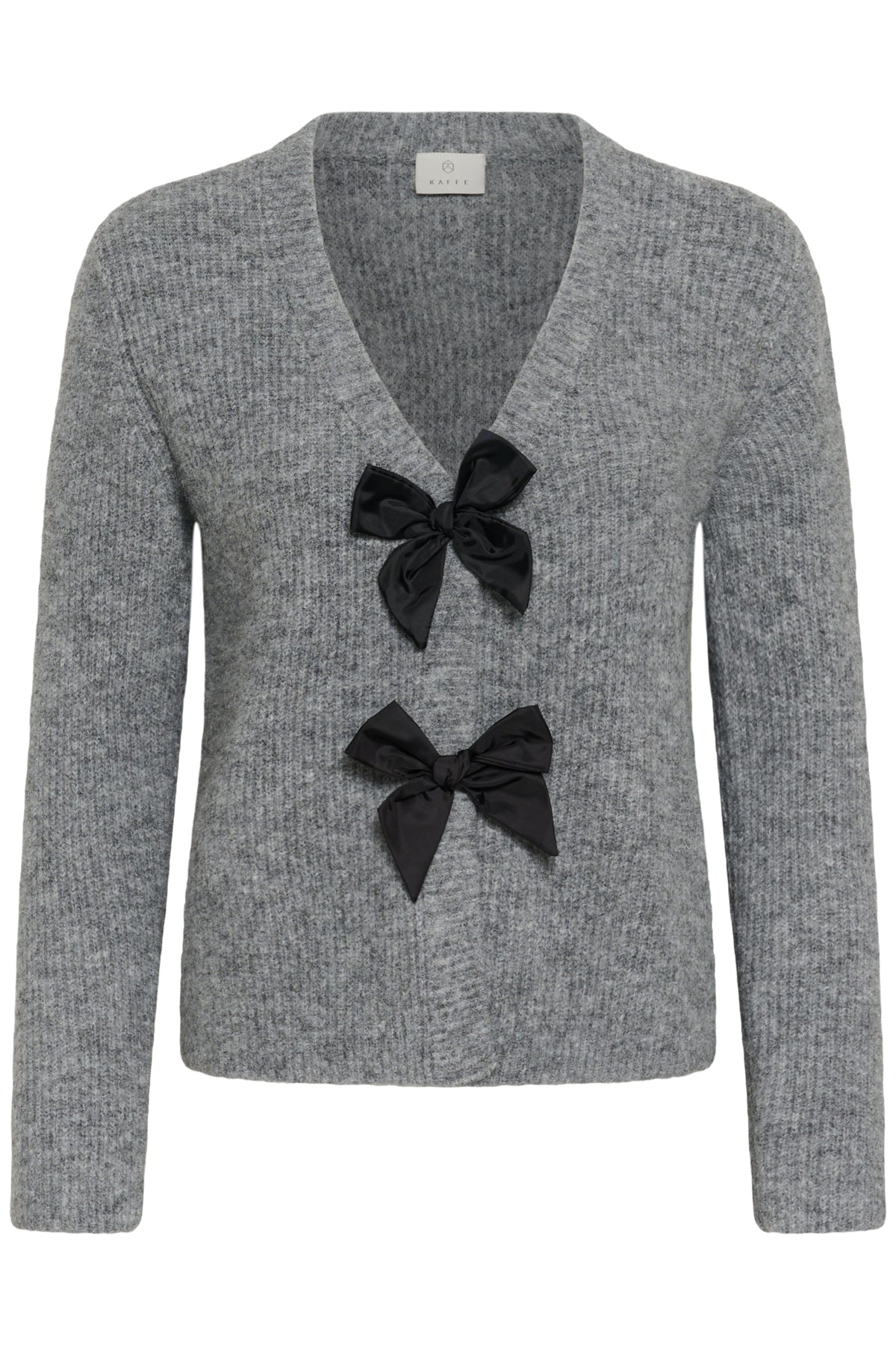 Kaffe Clothing KAmay Knit Cardigan Grey Melange