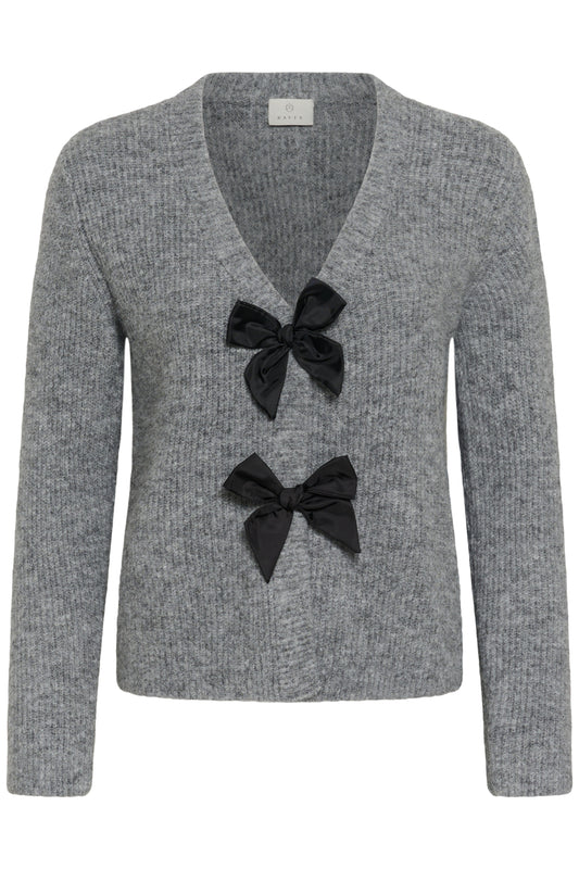 Kaffe Clothing KAmay Knit Cardigan Grey Melange
