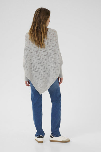 Kaffe Clothing KAoline Poncho Gray Melange