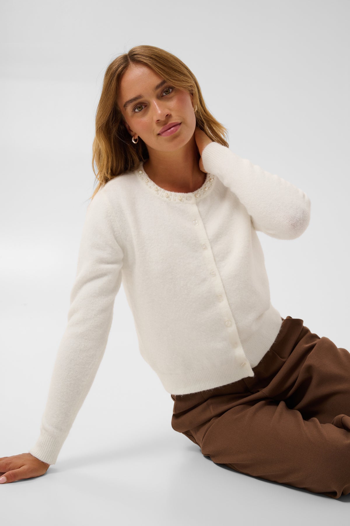 Kaffe Clothing KAselly Cardigan Chalk