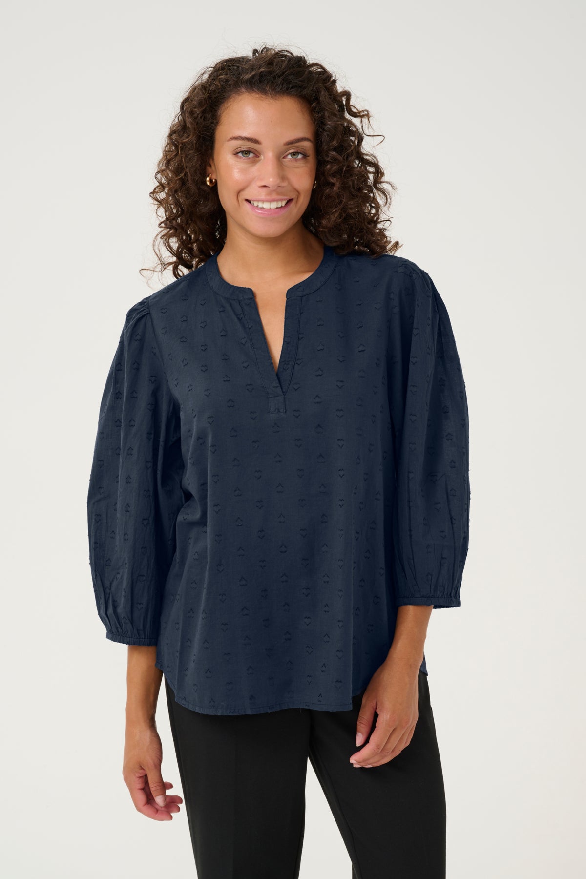 Kaffe Clothing KAjollia Blouse Midnight Marine