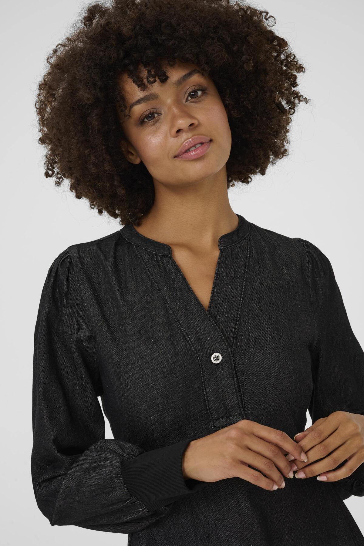 Culture CUallura Arpa Rib Dress Black Wash