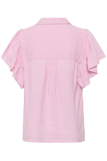 Culture CUpenny Elina – Lys rosa bluse med broderier