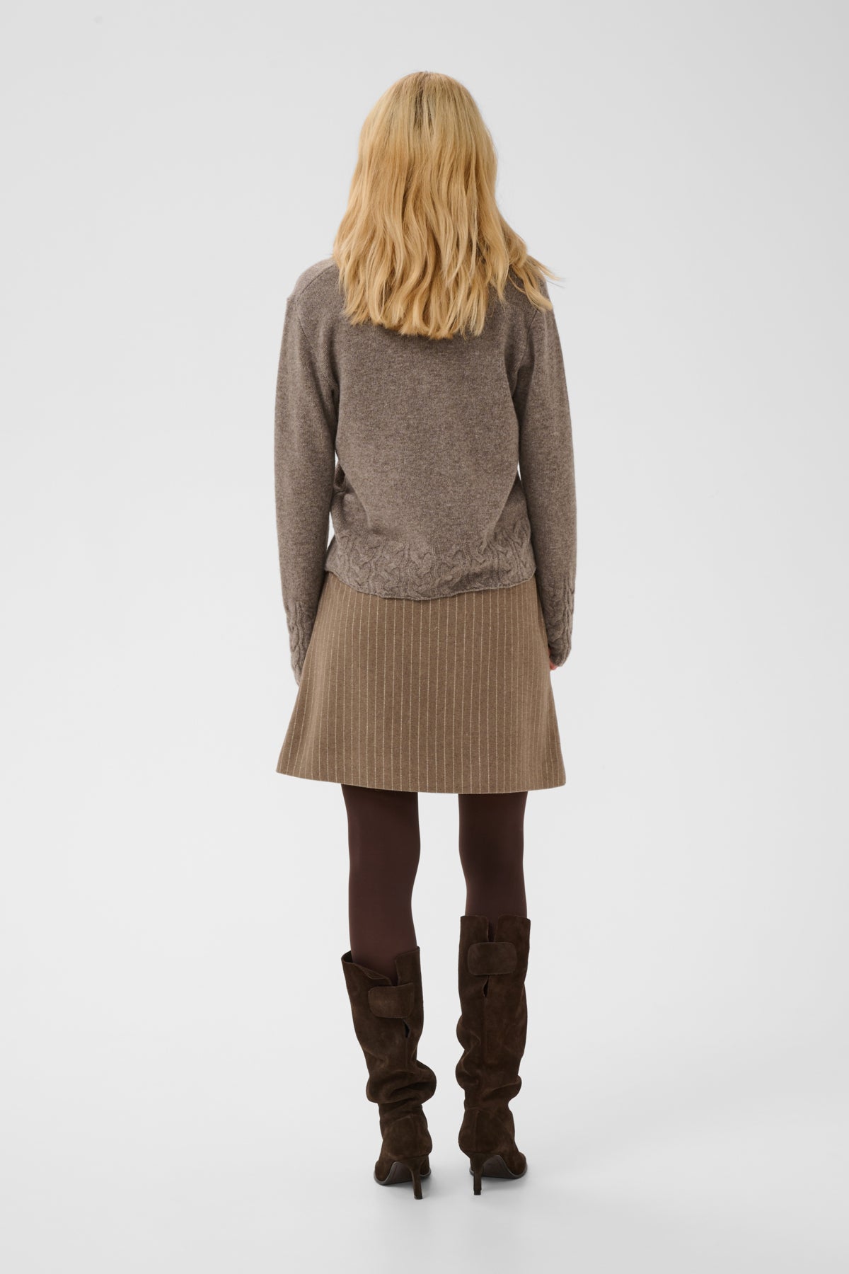 Culture CUmonia Vneck Pullover Falcon Melange