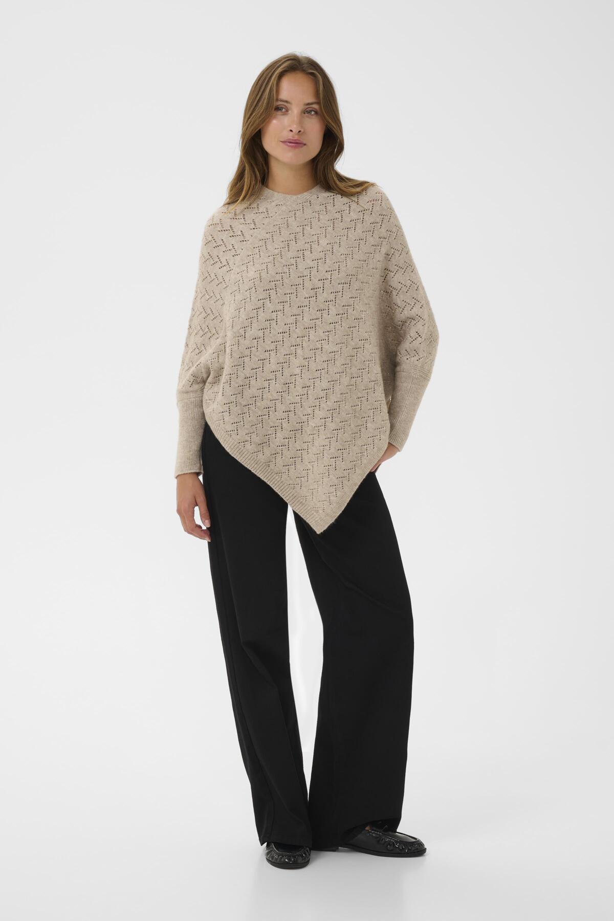 Kaffe Clothing KAoline Poncho Gray Melange
