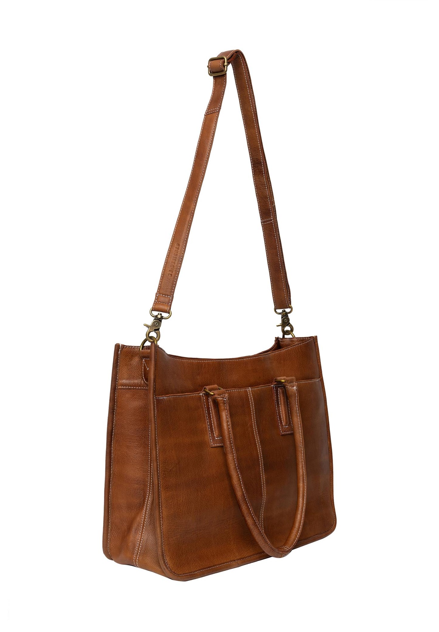 RE:DESIGN Skinnveske Halma Workbag Walnut 100% Skinn