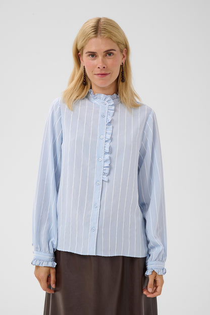 Culture CUarin Blouse Blue/White Stripe